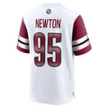 W.Commanders #95 Jer'Zhan Newton White Game Jersey