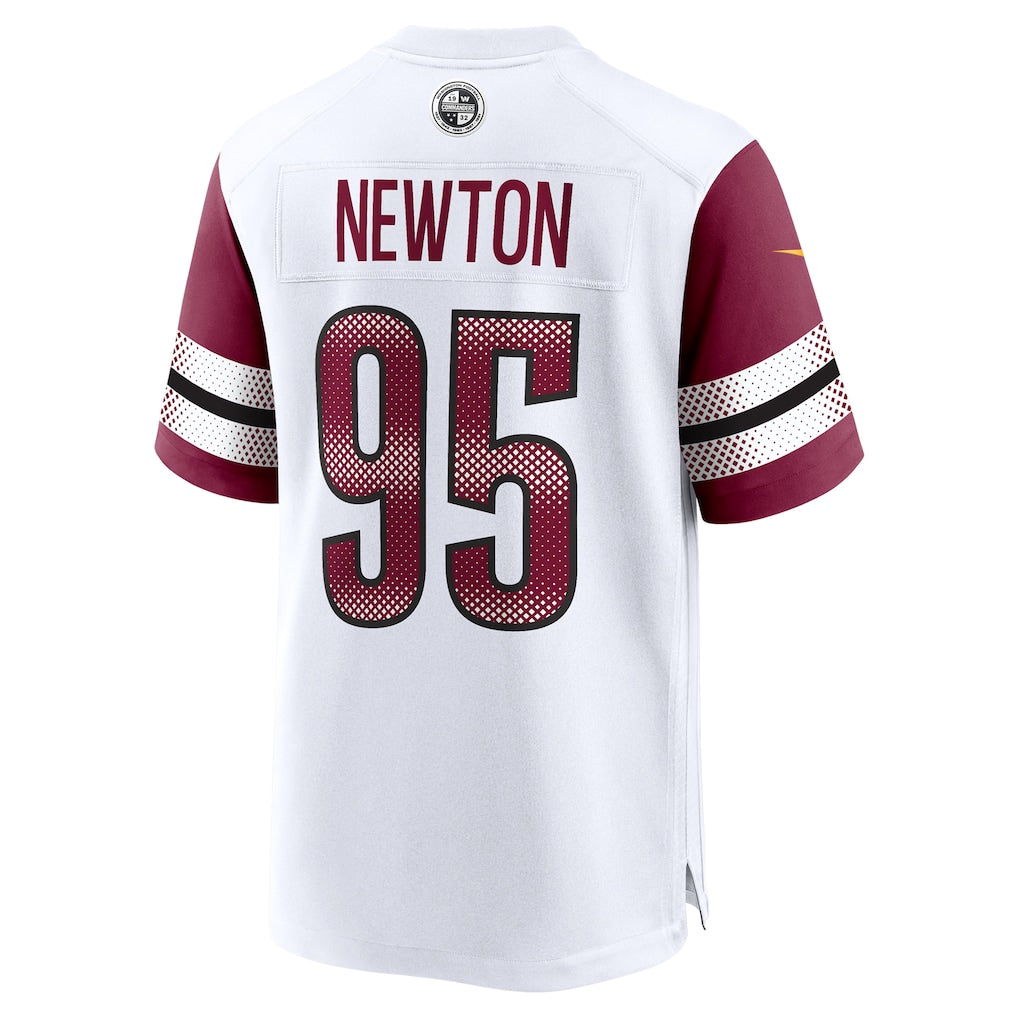 W.Commanders #95 Jer'Zhan Newton White Game Jersey