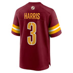 W.Commanders #3 Will Harris Burgundy Team Game Jersey