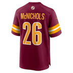 W.Commanders #26 Jeremy McNichols Burgundy Game Jersey