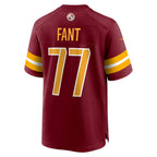W.Commanders #77 George Fant Burgundy Team Game Jersey