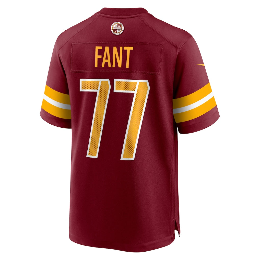 W.Commanders #77 George Fant Burgundy Team Game Jersey