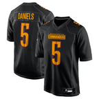 #5 Jayden Daniels Player W.Commanders Carbon Black Fashion Stitched Jerseys