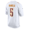 #5 Jayden Daniels Player W.Commanders Tundra White Fashion Stitched Jersey