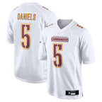 #5 Jayden Daniels Player W.Commanders Tundra White Fashion Stitched Jerseys