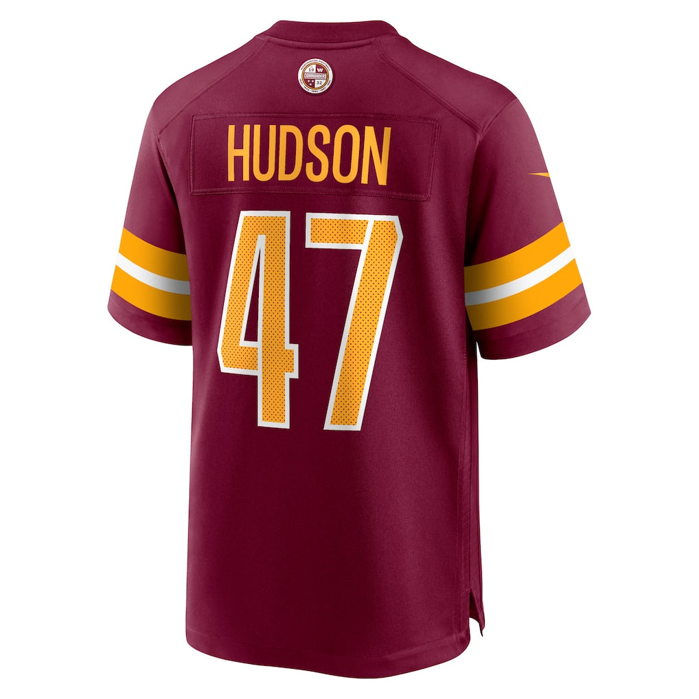 W.Commanders #47 Khaleke Hudson Burgundy Game Jersey