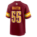 W.Commanders #55 Jacob Martin Burgundy Team Game Jersey