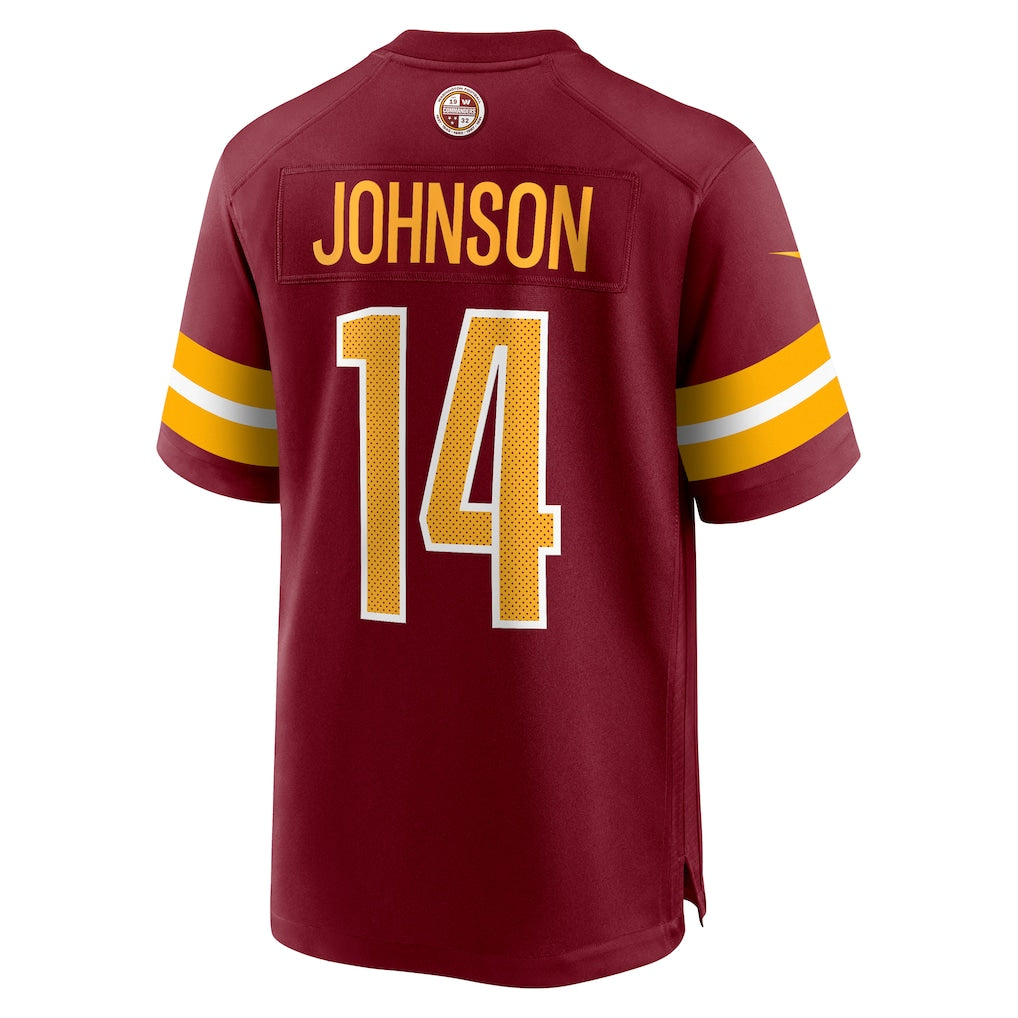 W.Commanders #14 Josh Johnson Burgundy Team Game Jersey