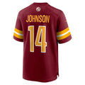 W.Commanders #14 Josh Johnson Burgundy Team Game Jersey