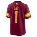 W.Commanders #1 Dad Burgundy Game Jersey