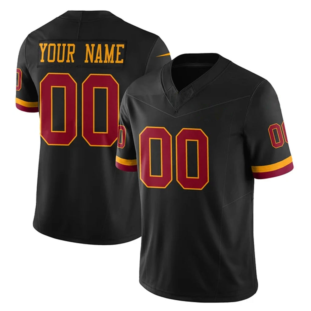 Custom W.Commanders Black Limited Vapor Home Game Any Name & Numbers Stitched Jerseys