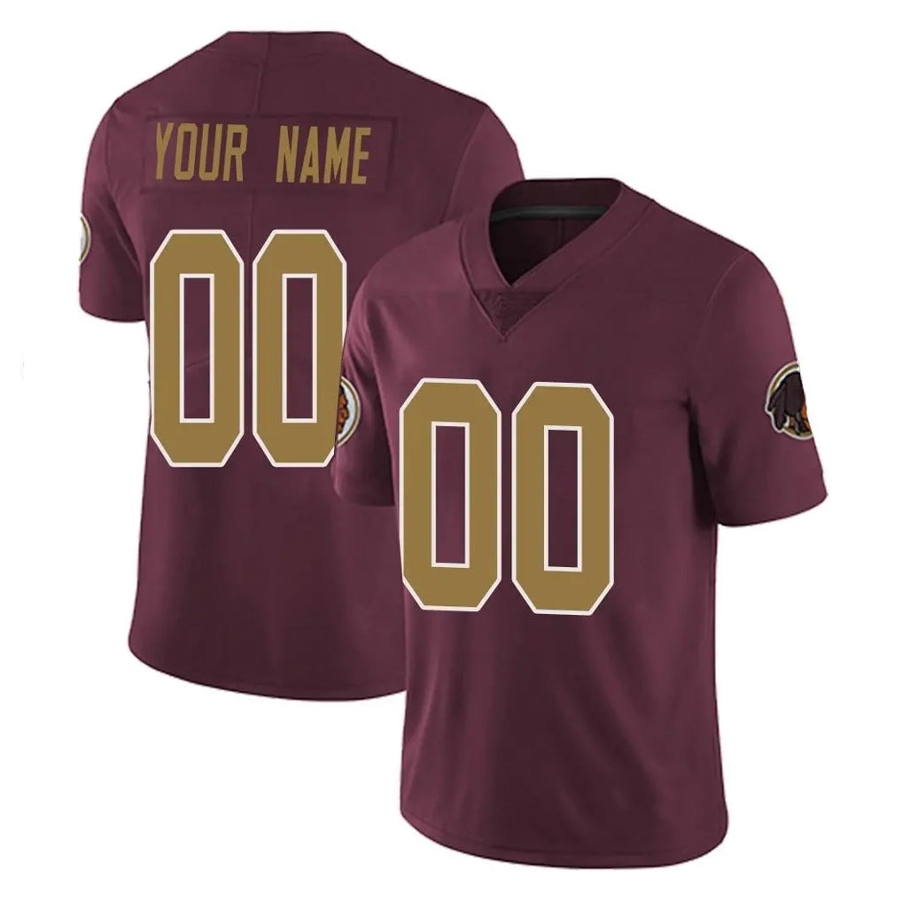 Custom W.Commanders Burgundy Alternate Vapor Untouchable Home Game Any Name & Numbers Stitched Jerseys