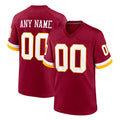 Custom W.Commanders Burgundy Game Home Any Name & Numbers Stitched Jerseys