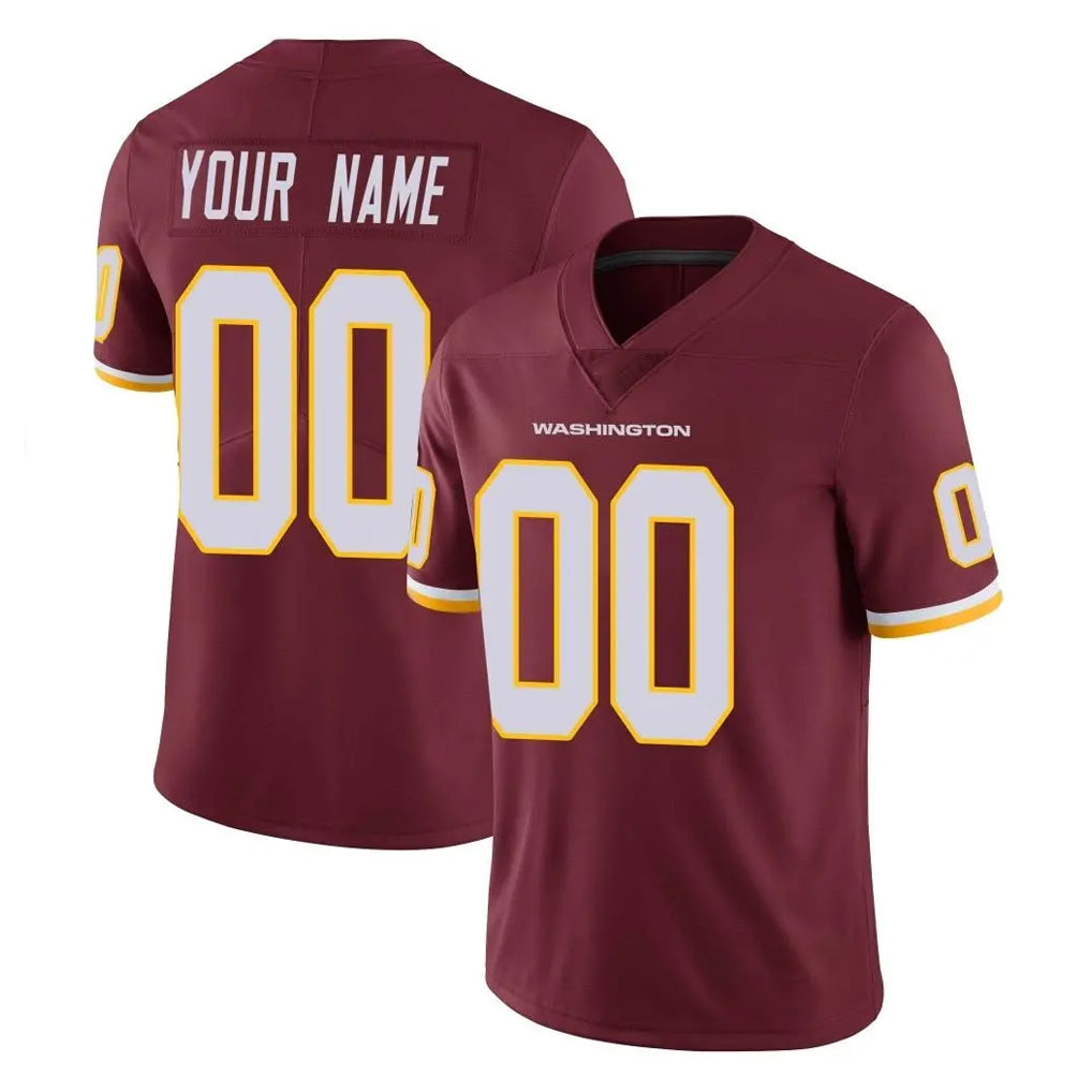 Custom W.Commanders Burgundy Limited Team Color Vapor Untouchable Home Game Any Name & Numbers Stitched Jerseys