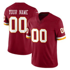Custom W.Commanders Burgundy Limited Team Vapor F.U.S.E. Home Game Any Name & Numbers Stitched Jerseys