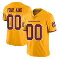 Custom W.Commanders Gold Limited Color Rush Home Game Any Name & Numbers Stitched Jerseys