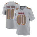 Custom W.Commanders Gray Atmosphere Fashion Home Game Any Name & Numbers Stitched Jerseys