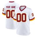 Custom W.Commanders White Home Game Any Name & Numbers Stitched Jerseys