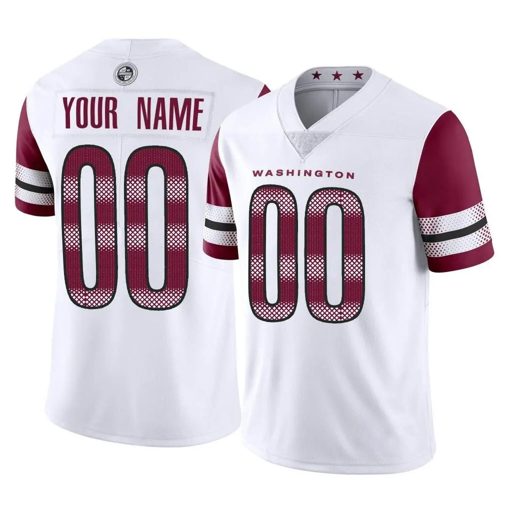 Custom W.Commanders White Limited Vapor Home Game Any Name & Numbers Stitched Jerseys