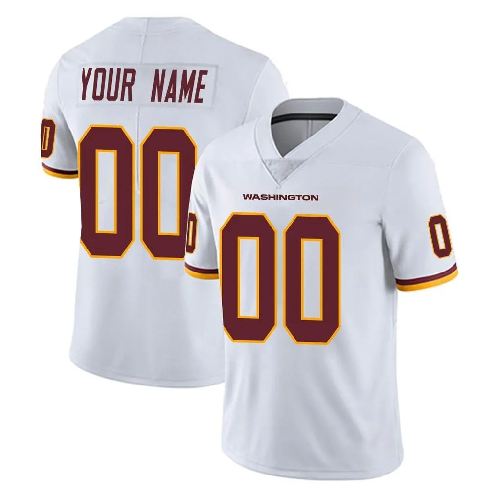 Custom W.Commanders White Limited Vapor Untouchable Home Game Any Name & Numbers Stitched Jerseys