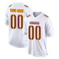 Custom W.Commanders White Tundra Fashion Home Game Any Name & Numbers Stitched Jerseys