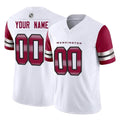 Custom W.Commanders White Vapor F.U.S.E. Limited Home Game Any Name & Numbers Stitched Jerseys