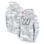 W.Commanders Arctic Camo Limited Salute to Service Pullover Hoodies Game Blank Player Stitched Jerseys