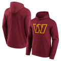 W.Commanders Burgundy LOGO Pullover Hoodies Game Blank Player Stitched Jerseys