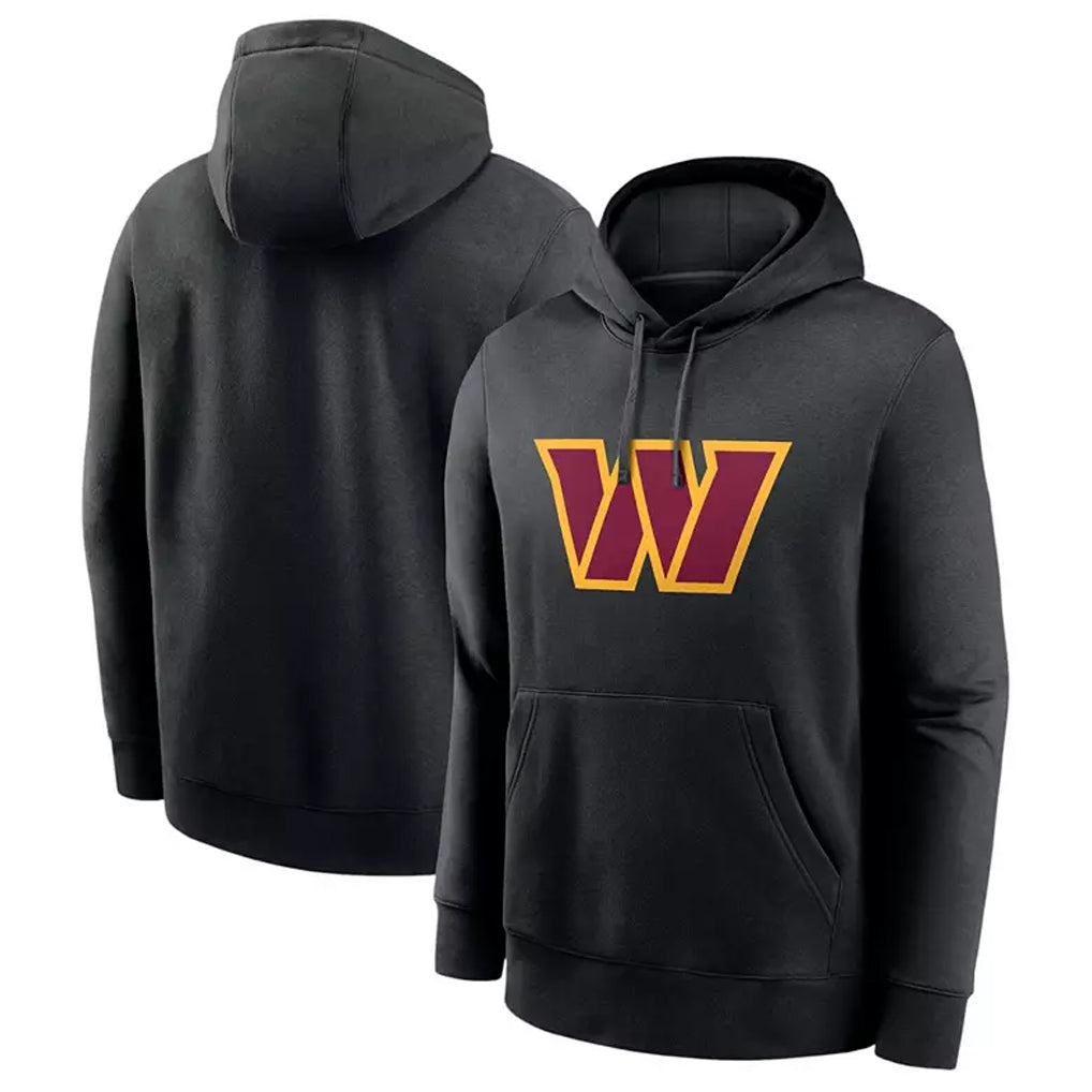 W.Commanders Gray Pullover Hoodies Game Blank Player Stitched Jerseys