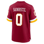 W.Commanders #0 Mike Sainristil Burgundy Game Stitched Jersey