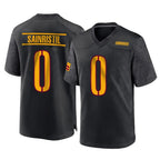 W.Commanders #0 Mike Sainristil Player Black Home Game Stitched Jerseys