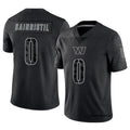 W.Commanders #0 Mike Sainristil Player Black RFLCTV Limited Stitched Jerseys
