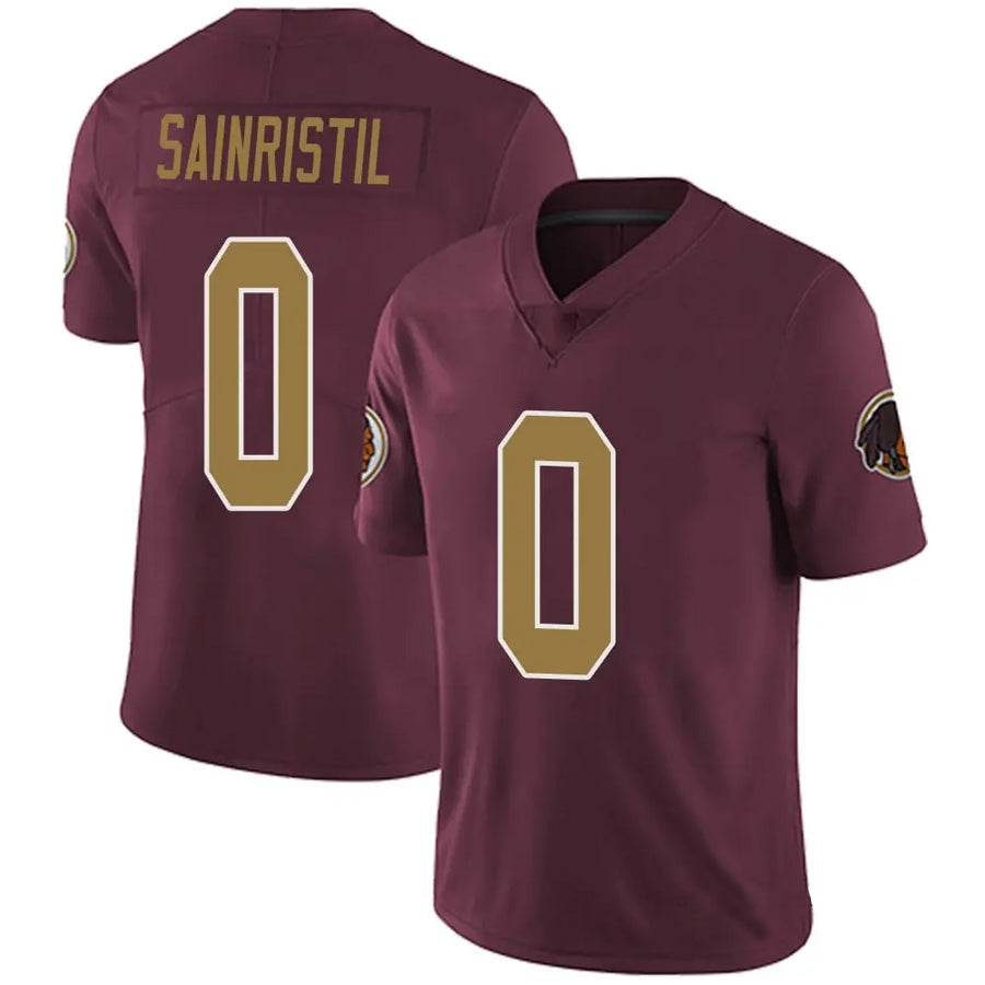 W.Commanders #0 Mike Sainristil Player Burgundy Alternate Vapor Untouchable Limited  Stitched Jerseys