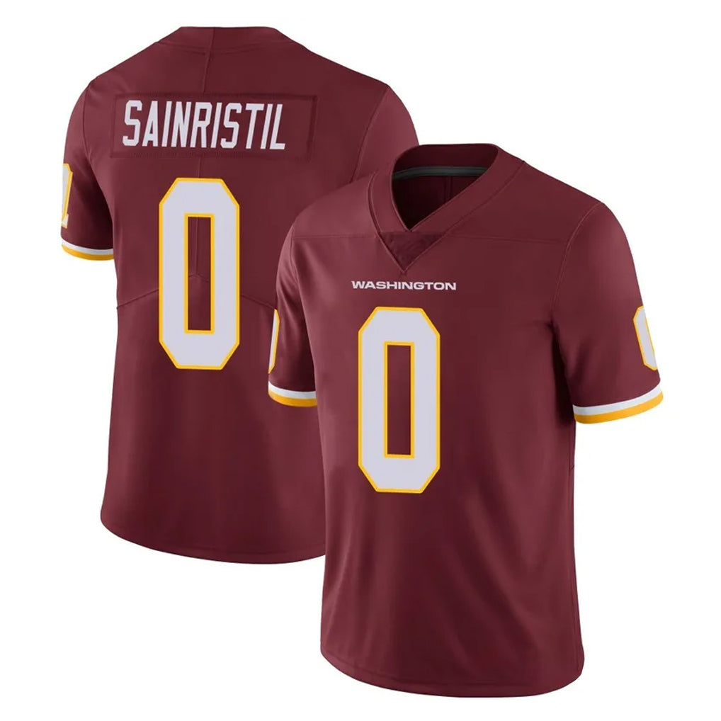 W.Commanders #0 Mike Sainristil Player Burgundy Limited Team Color Vapor Untouchable Home Game Stitched Jerseys