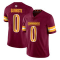 W.Commanders #0 Mike Sainristil Player Burgundy Vapor Limited Stitched Jerseys