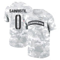 W.Commanders #0 Mike Sainristil Player Salute to Service Hoodies T-Shirts Stitched Jerseys