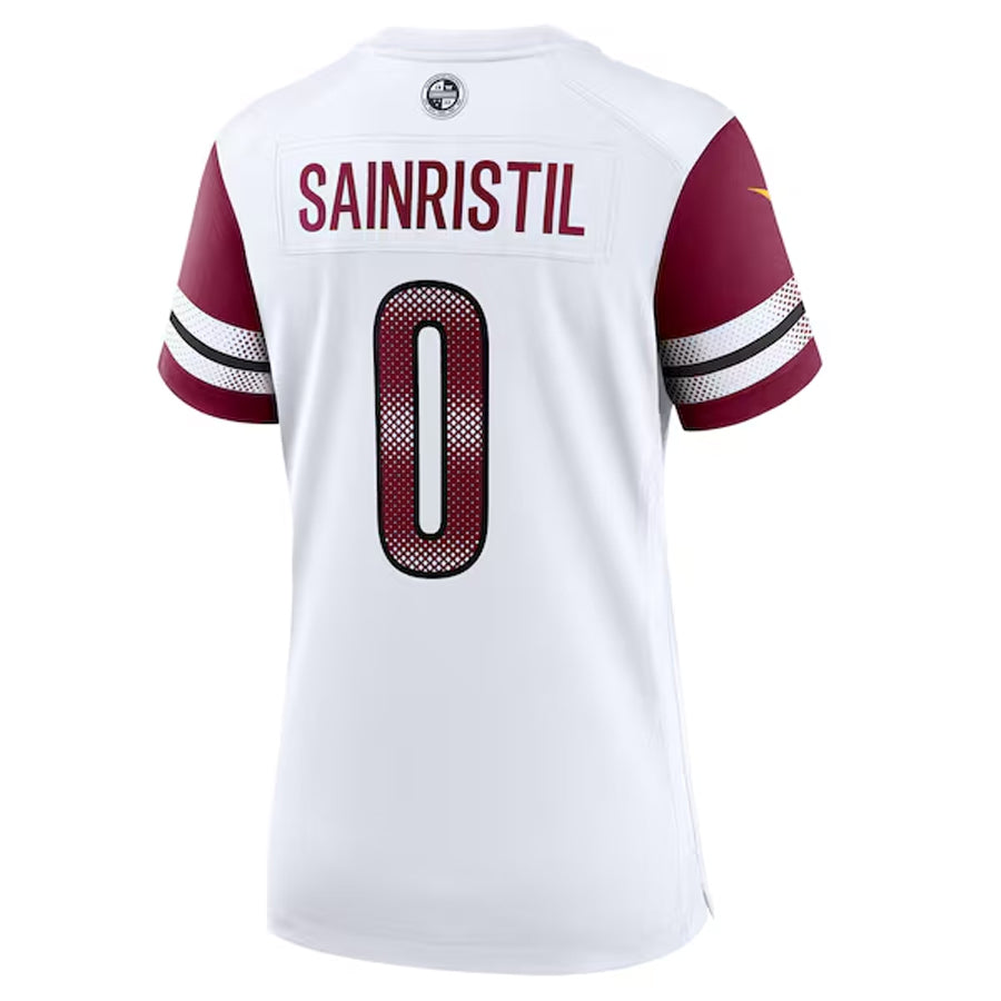 W.Commanders #0 Mike Sainristil Player White Home Game Stitched Jerseys