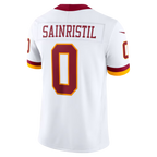 W.Commanders #0 Mike Sainristil White Vapor F.U.S.E. Stitched Limited Stitched Jerseys
