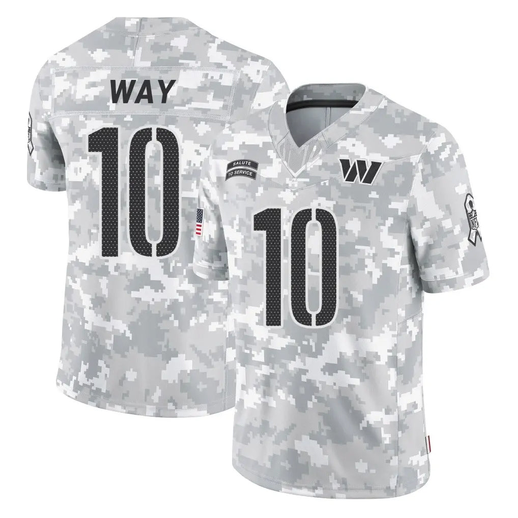 W.Commanders #10 Tress Way Player Arctic Camo Limited Salute To Service Home Game Stitched Jerseys