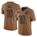 W.Commanders #10 Tress Way Player Brown Limited Salute To Service Home Game Stitched Jerseys