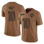 W.Commanders #10 Tress Way Player Brown Limited Salute To Service Home Game Stitched Jerseys