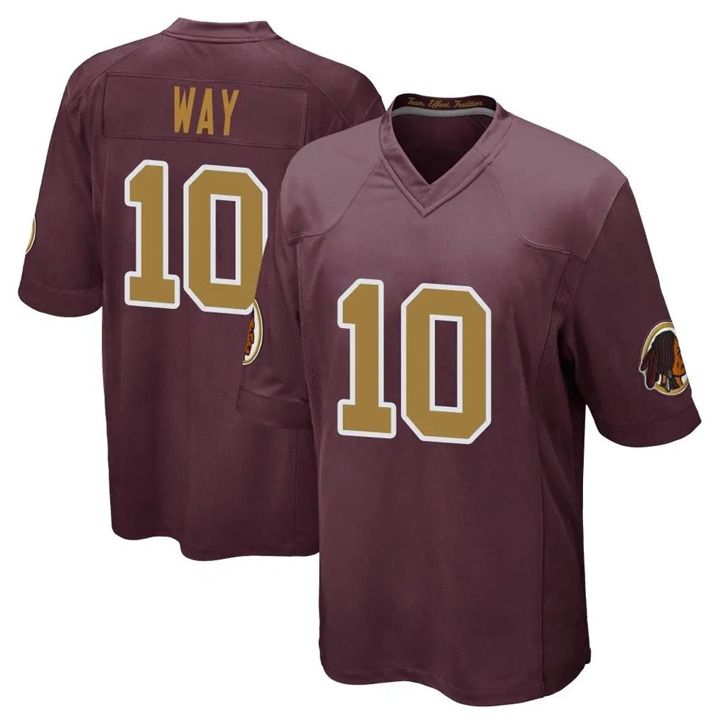 W.Commanders #10 Tress Way Player Burgundy Alternate Home Game Stitched Jerseys