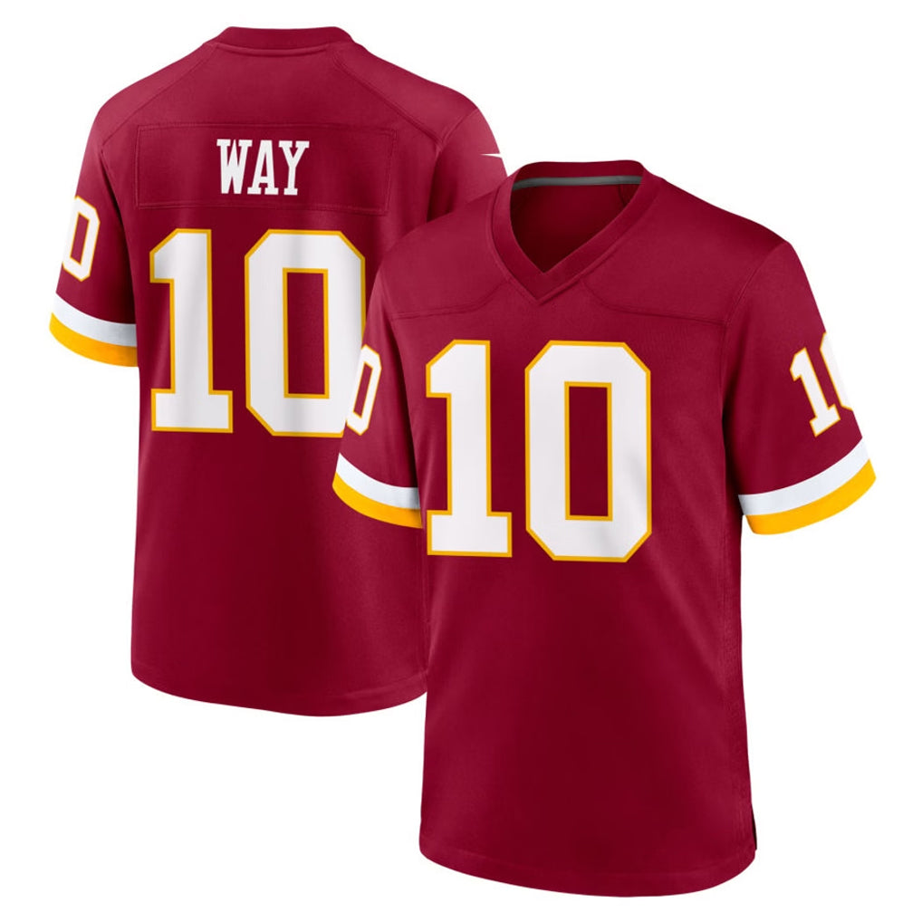 W.Commanders #10 Tress Way Player Burgundy Game Home Stitched Jerseys