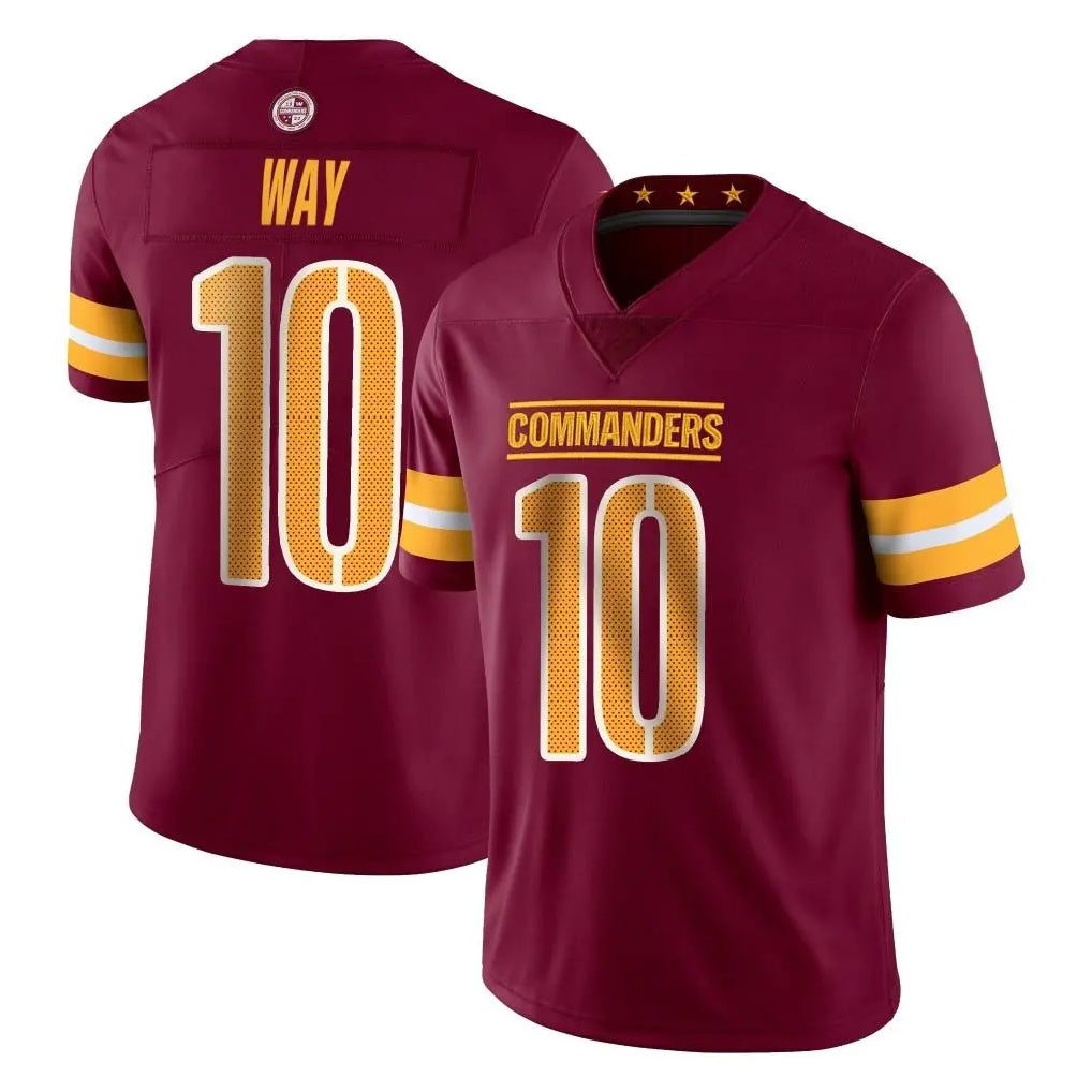 W.Commanders #10 Tress Way Player Burgundy Limited Vapor Home Game Stitched Jerseys