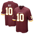 W.Commanders #10 Tress Way Player Burgundy Team Color Home Game Stitched Jerseys