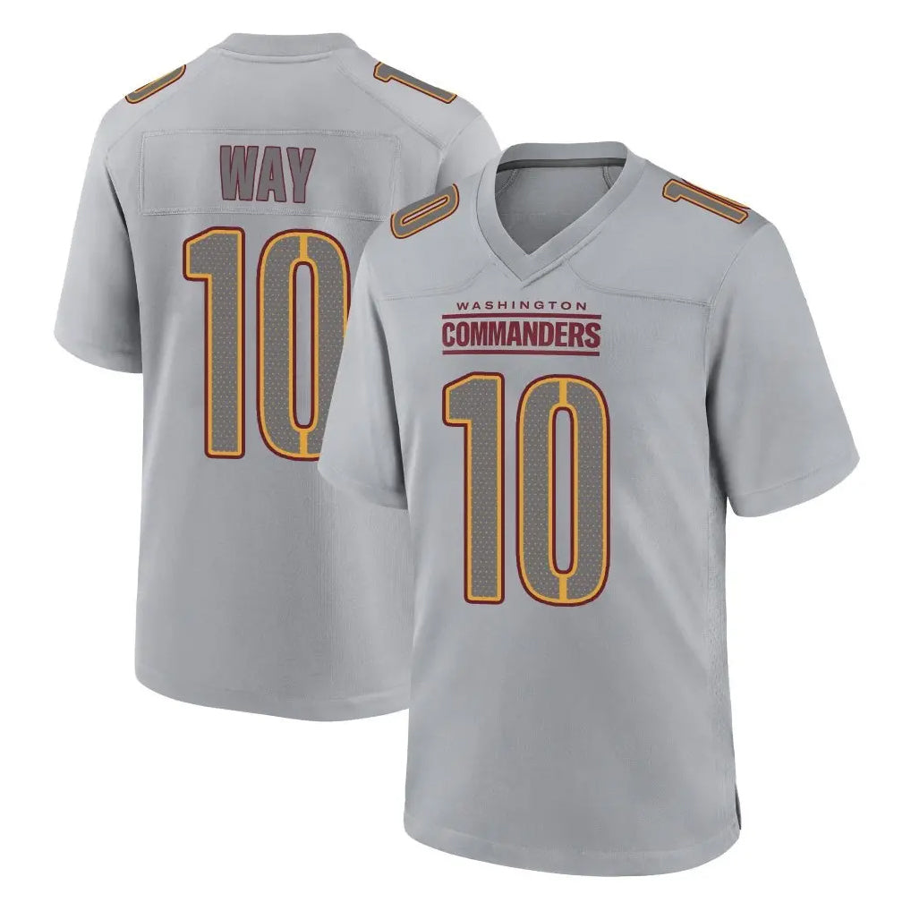 W.Commanders #10 Tress Way Player Gray Atmosphere Fashion Home Game Stitched Jerseys