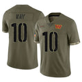 W.Commanders #10 Tress Way Player Olive Salute To Service Limited Home Game Stitched Jerseys