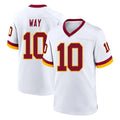 W.Commanders #10 Tress Way Player White Home Game Stitched Jerseys