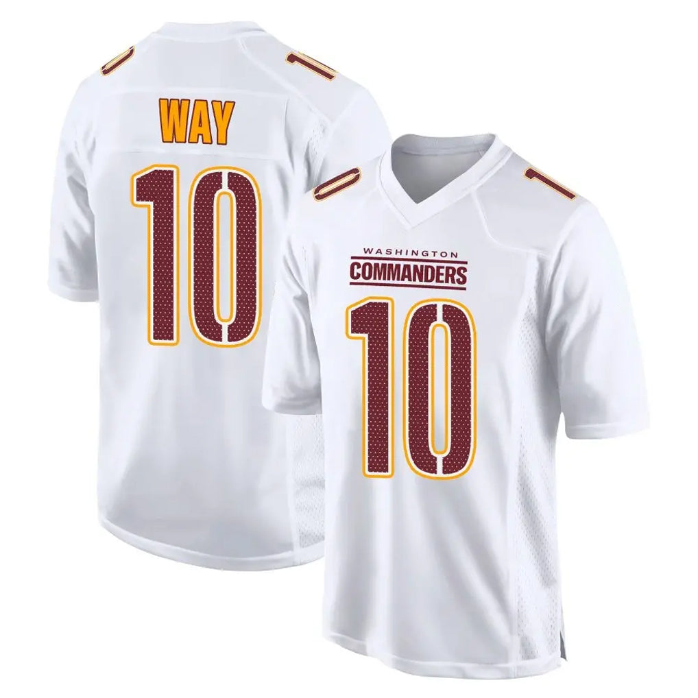 W.Commanders #10 Tress Way Player White Tundra Fashion Home Game Stitched Jerseys