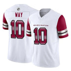 W.Commanders #10 Tress Way Player White Vapor F.U.S.E. Limited Home Game Stitched Jerseys